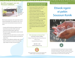 Etiwok ngeni ei pekin Sousoun Konik