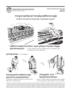 ការពារខ្លួនរបស់អ្នកពីគ្រោះថ្នាក់ នៃការប្រើប្រាស់ថ្នាំគីមីសំលាប់សត្វល្អិត | Protect yourself from pesticides