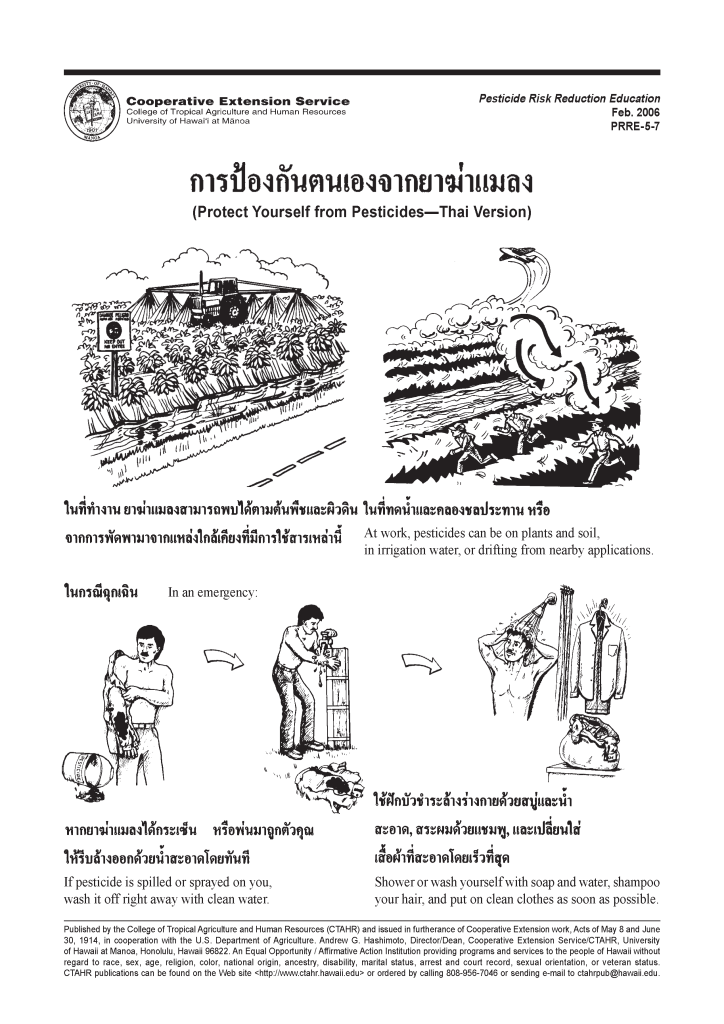 การป้องกันตนเองจากยาฆ่าแมลง | Protect yourself from pesticides